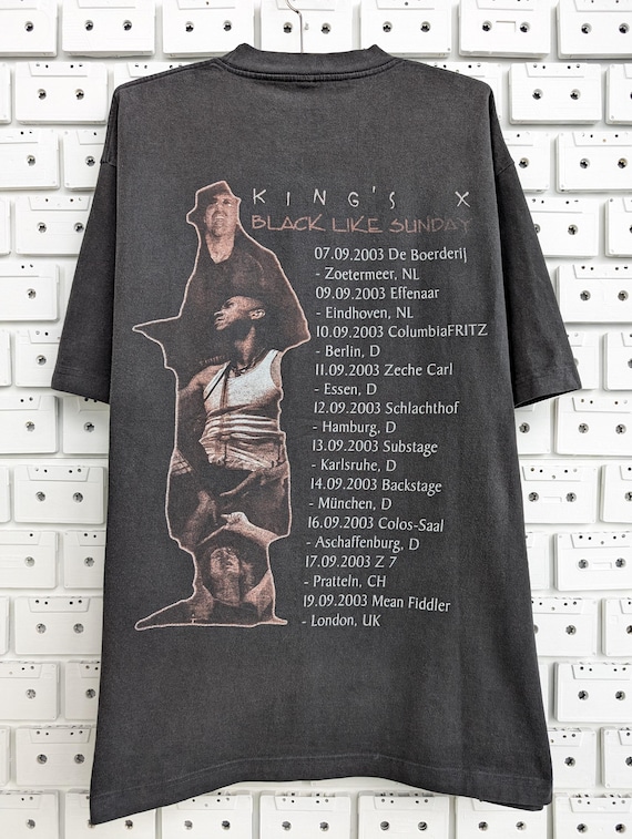 Vintage 2003 King's X T-shirt Black Like Sunday Album Promo Tour