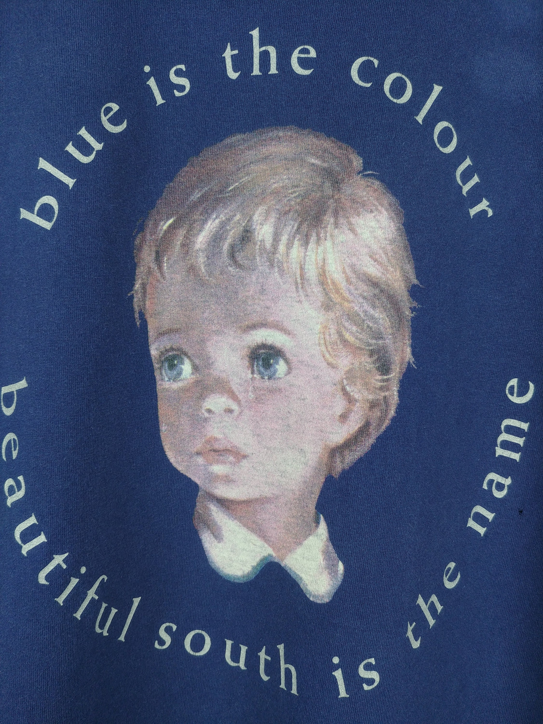 Vintage 1997 Beautiful South T-shirt Blue is the Colour Album 