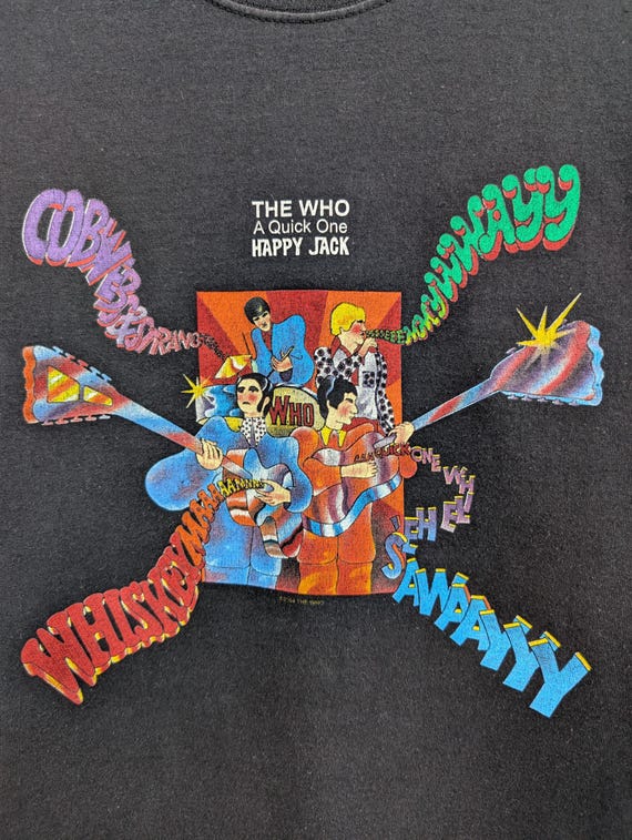 Vintage 2004 the Who T-shirt A Quick One Happy Jack English Hard