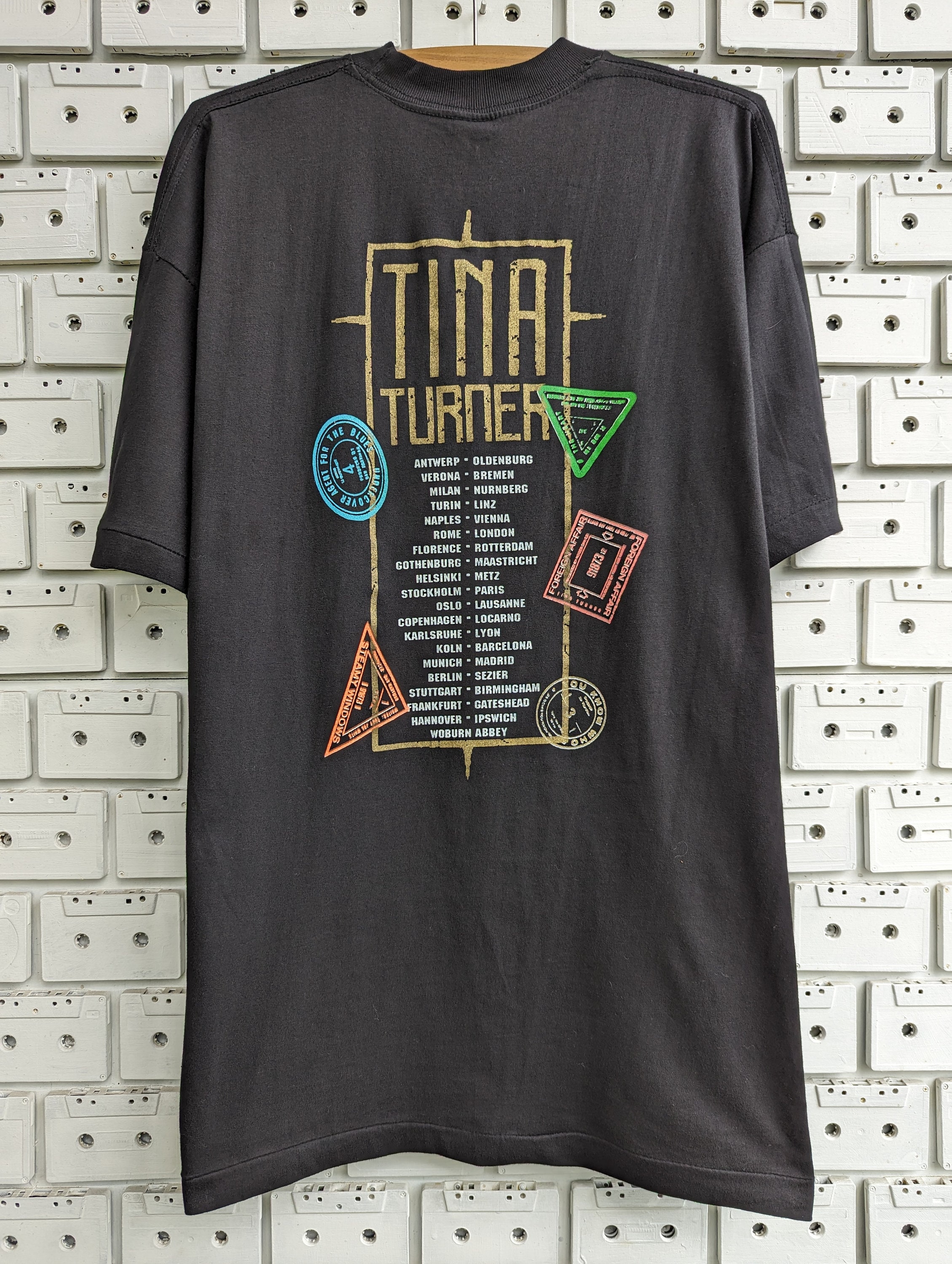 Camiseta vintage de Tina Turner de 1990, promoción del álbum 