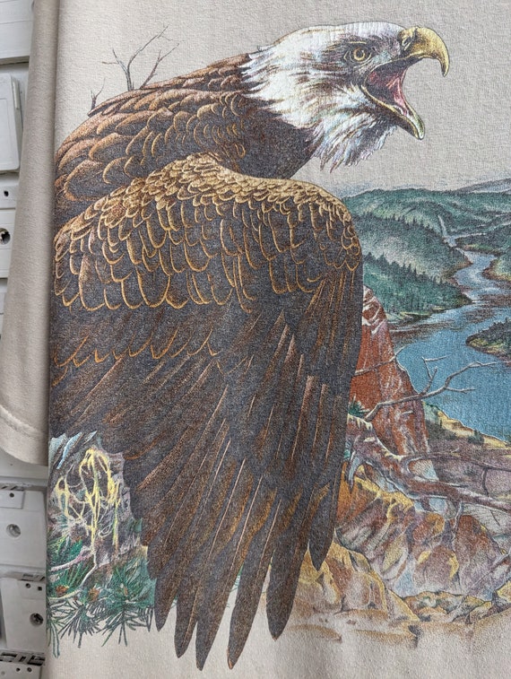 Vintage 1994 Habitat Bald Eagle T-Shirt Nature Wildli… - Gem