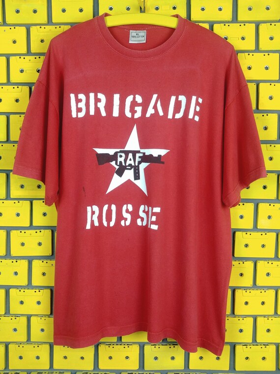 Vintage 90s Brigade Rosse T shirt the Clash Joe Strummer Tee Size