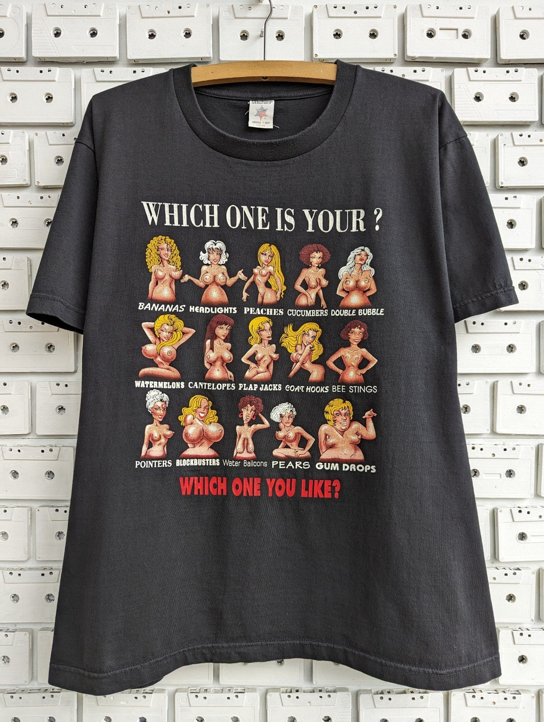 Vintage 90s Types of Boobs Tshirt