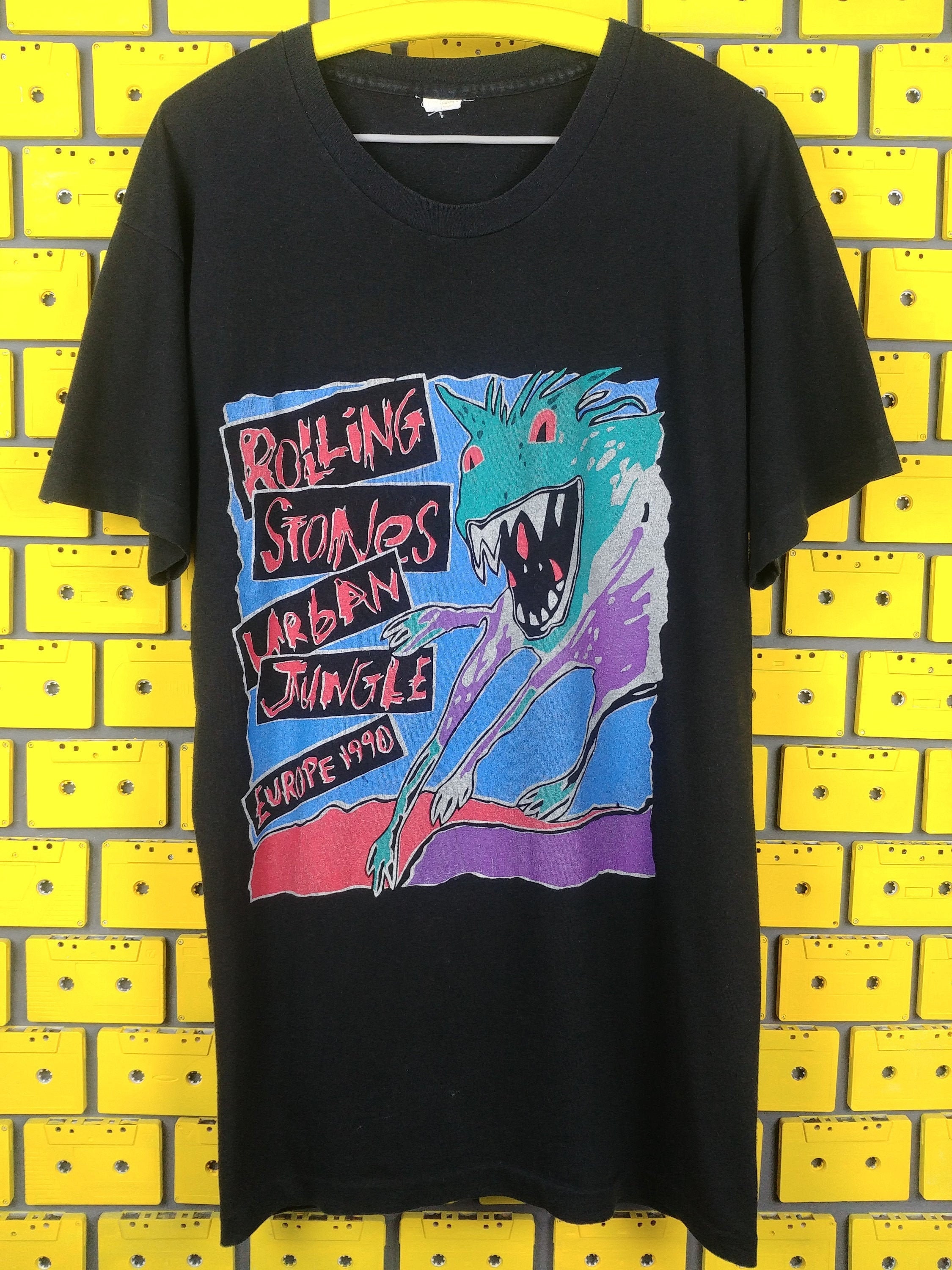 Vintage 1990 Rolling Stones T-shirt Urban Jungle European Tour