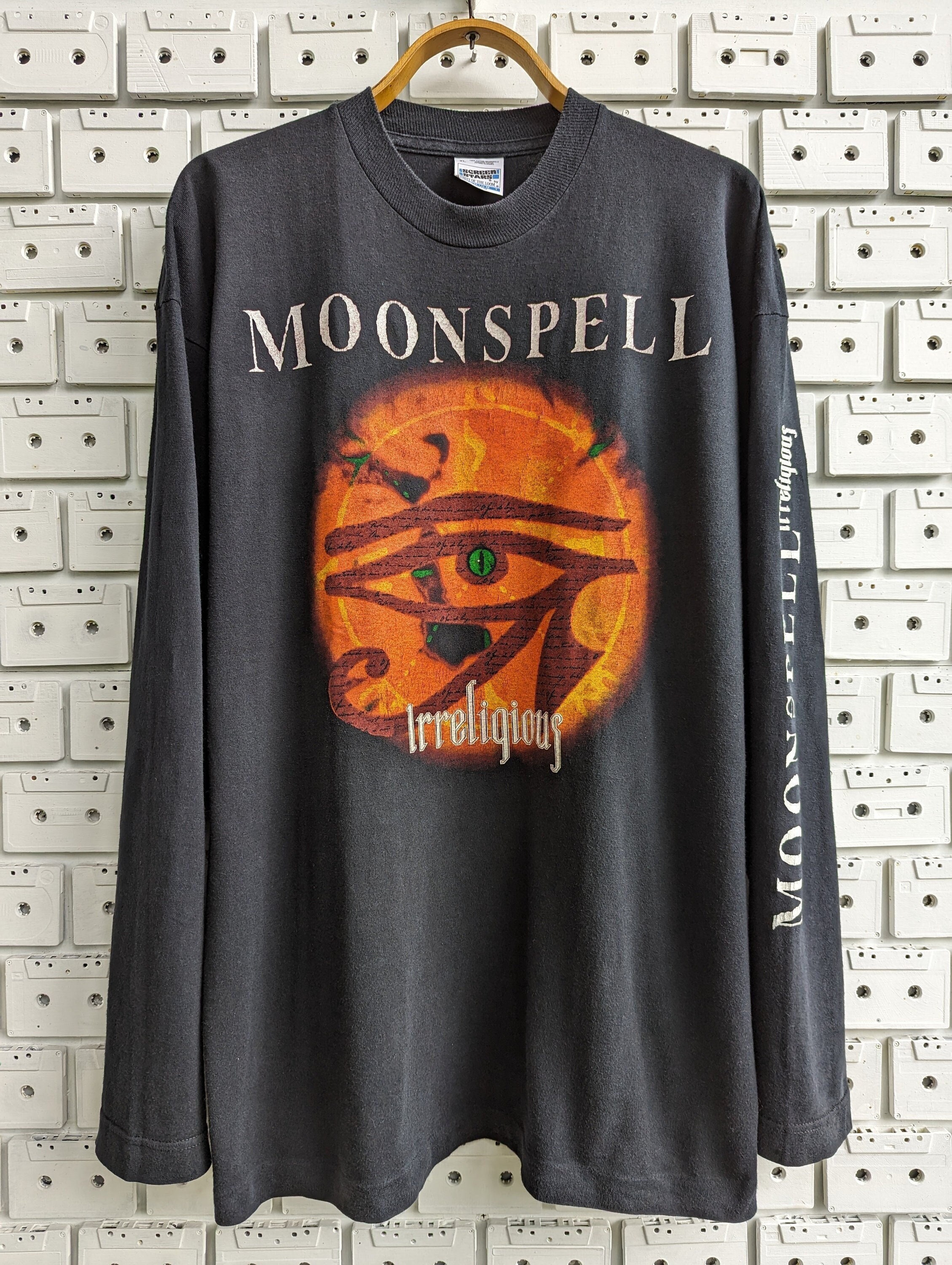 Vintage 1996 Moonspell T-shirt Irreligious Album Promo Portuguese 