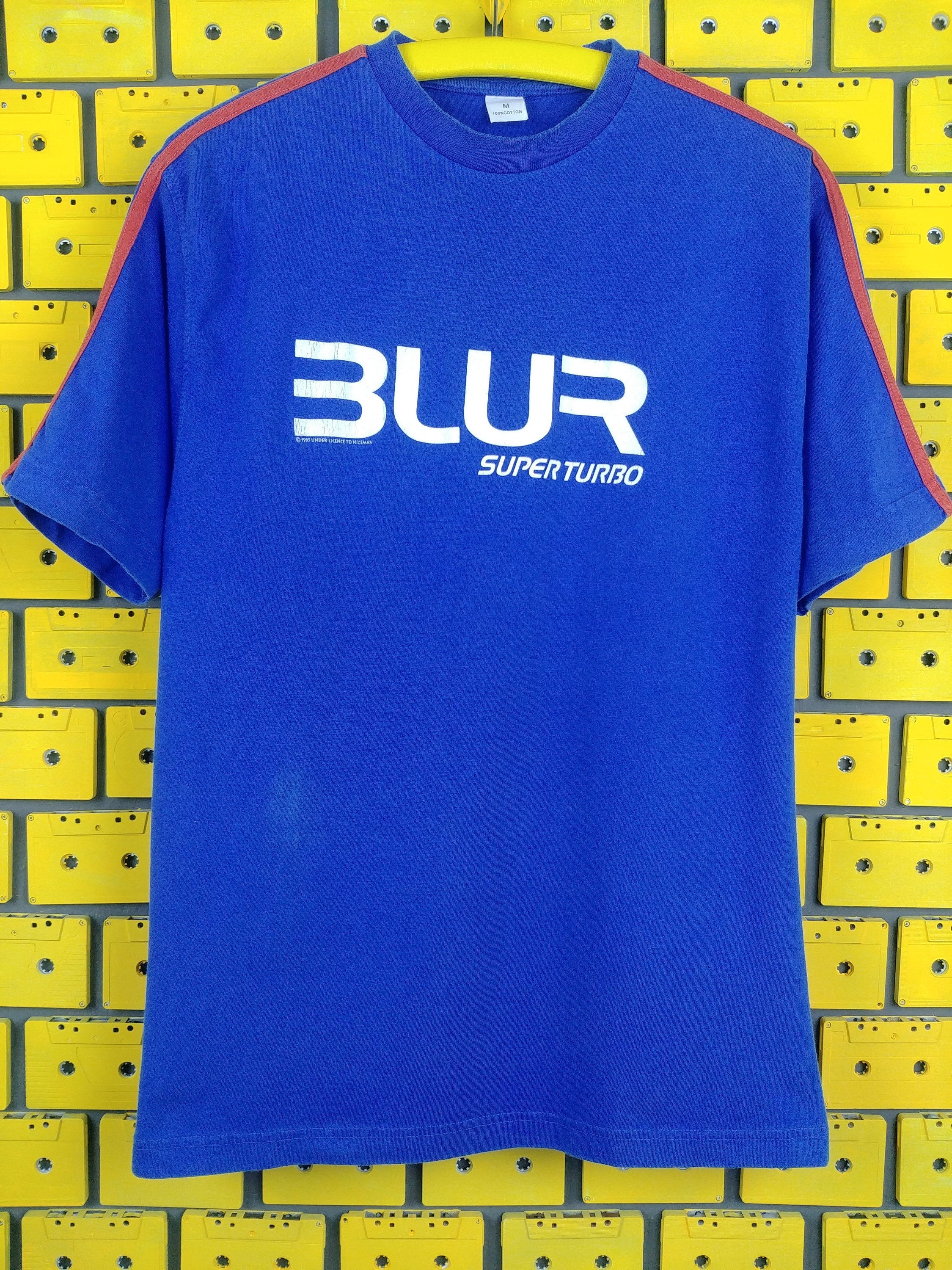 Vintage 1995 Blur Band T-Shirt Britpop Indie Rock Super Turbo Album Promo Tour Merch Tee Size M