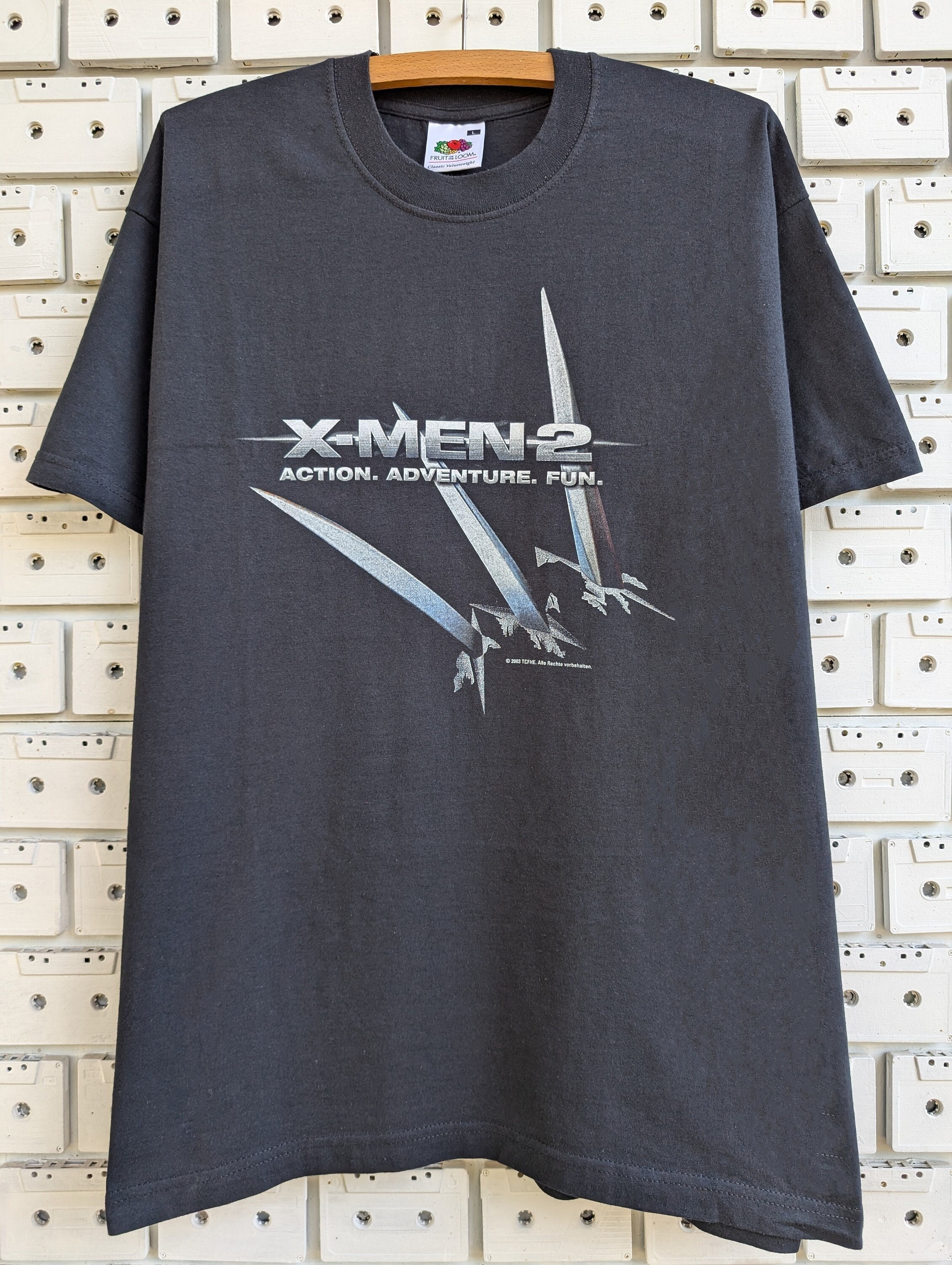 Vintage 2003 X-men 2 T-shirt Marvel Comics Superhero Action Sci-fi