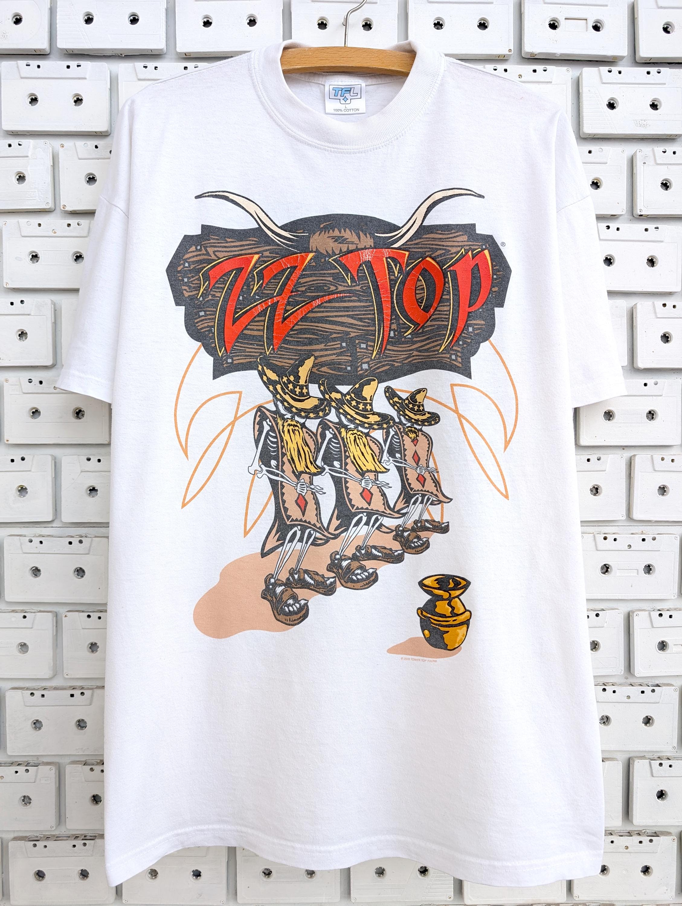 Vintage 2003 ZZ Top T-shirt Beer Drinkers and Hell Raisers Tour