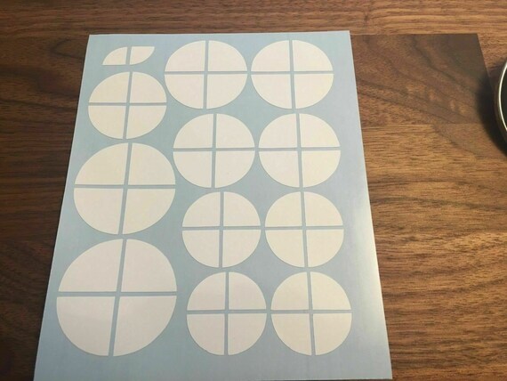 ORANGE HOLOGRAPHIC Complete Set of Vinyl Sticker Overlay All BMW Emblems