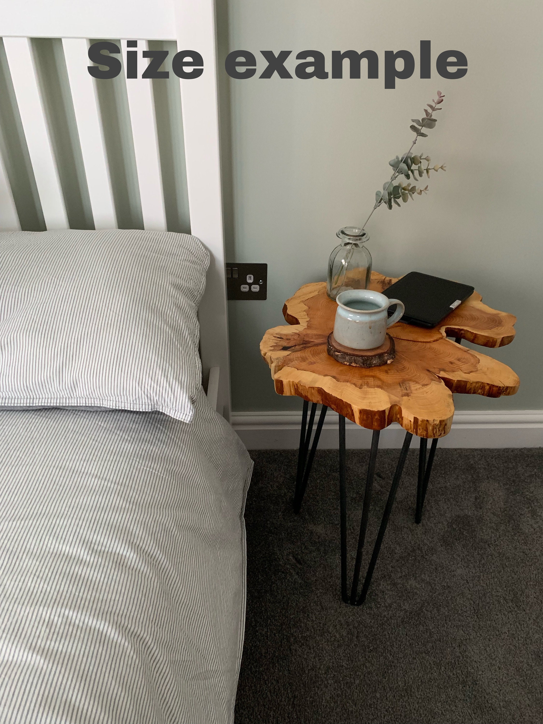 Waney Edge Yew Side Tables — The Woodman's