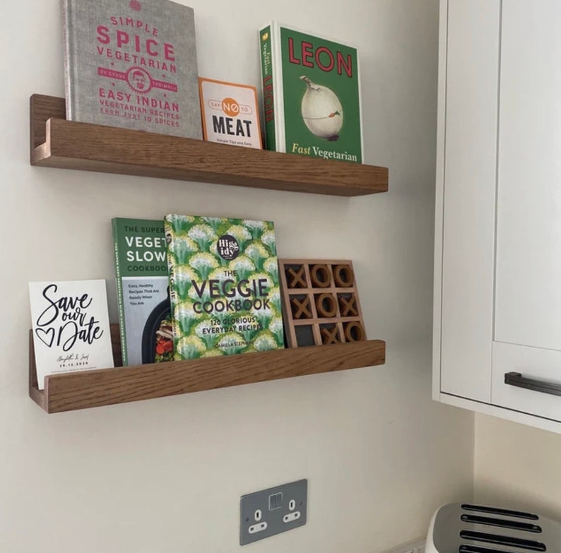 Oak Picture Ledge Floating Shelves Oak Picture Shelf Etsy UK