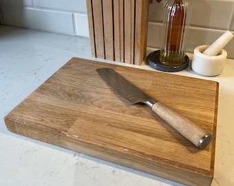 Handmade Oak Butcher Block Chopping Board: FSC European Oak
