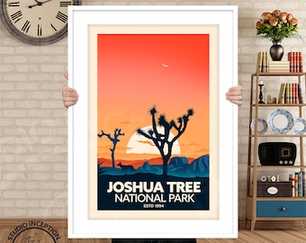 Joshua Tree Poster Print | Joshua Tree National Park Print | Travel Poster |