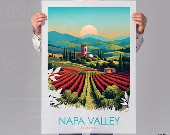 Napa Valley California Travel Print
