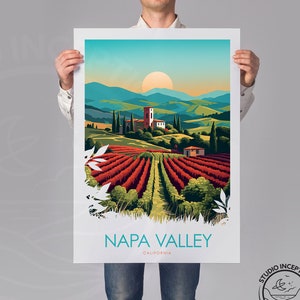 Napa Valley California Travel Print