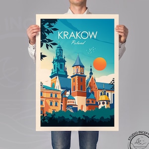 Krakow Poland Print,  Wall Art, Krakow, Krakow Travel Poster, Gallery Wall, Home Decor, Travel Gift