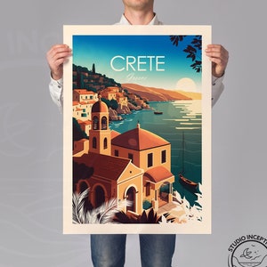 Crete Greece Print Wall Art Wall Hanging Home Decor Travel Gift Travel Poster Travel Print