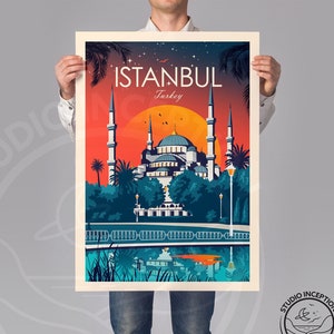 Istanbul Travel Print, Turkey Wall Art, Istanbul Gift, Istanbul Poster, Turkey Art, Spain, Wall Art, Turkey Prints