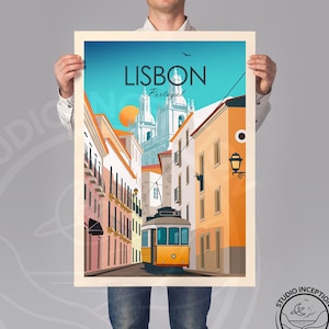 Lisbon Portugal Print, Wall art Art Print, Poster, Travel Print, Travel Poster, Wall Art, Living Room Prints, Art Decor