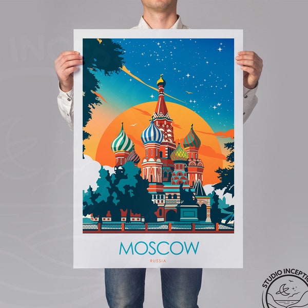 Moskau Reise Print