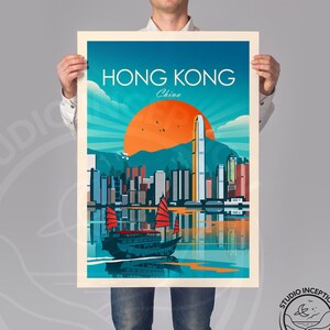 Hong Kong Travel Print, China