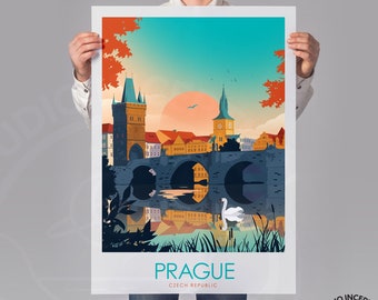 Prague Print Czech Republic Travel Poster