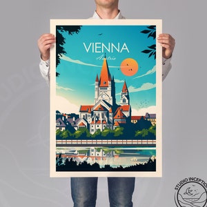 Vienna Austria Print, Wall art Art Print, Poster, Travel Print, Travel Poster, Wall Art, Living Room Prints, Art Decor