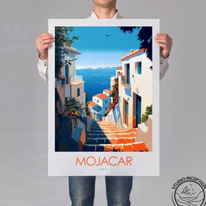 Mojacar Print, Spain Travel Print, Mojacar Poster, Spain Wall Art, Spain Gift, Spain Poster,  Spain, Wall Art, Spain Prints