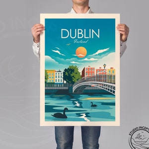 Dublin Travel Print, Ireland, Irish Art