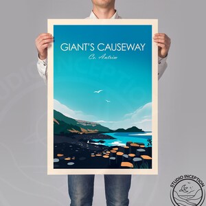 Giants Causeway Northern Ireland Travel Poster Print