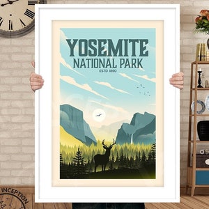Yosemite Print National Park Poster