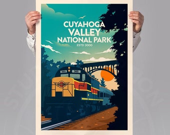 Cuyahoga Valley National Park Poster | National Park Prints by Studio Inception