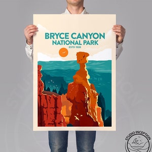 Bryce Canyon Utah National Park | National Park Print | Travel Poster |