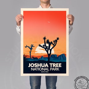 Joshua Tree Poster Print Joshua Tree National Park Print Travel Poster image 1