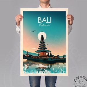 Bali Print Indonesia Travel Print Art Print Poster Print Bali Print Bali Poster Travel Poster, Art Prints, Wedding Gift