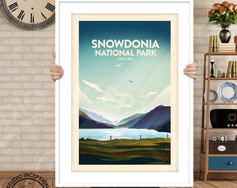 Snowdonia National Park Travel Print - United Kingdom