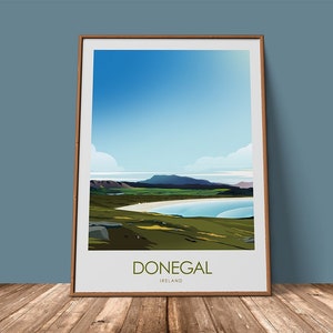 Donegal Print | Donegal Poster | Donegal Ireland | Dunfanaghy | Muckish | Portsalon | Murder Hole Beach Travel Print by Studio Inception