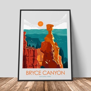 Bryce Canyon National Park | National Park Print | Travel Poster |