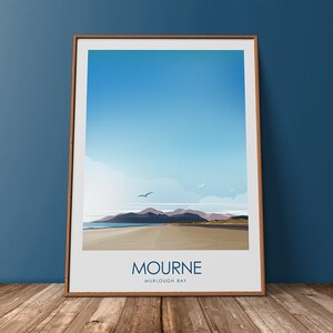 Mourne Mountains Co Down Travel Print, Mourne Mountain, Travel Print, Irish Art, Art Prints, Ireland, Graphic Print, Ireland Poster, Ireland