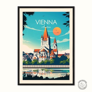 Vienna Austria Print, Wall art Art Print, Poster, Travel Print, Travel Poster, Wall Art, Living Room Prints, Art Decor