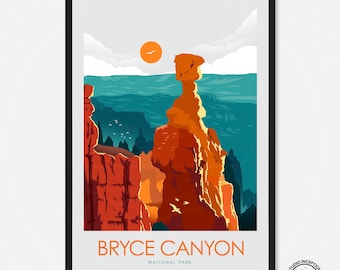 Bryce Canyon National Park | National Park Print | Travel Poster |