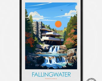 Frank Lloyd Wright 落水荘絵画 落水荘 Frank Lloyd Wright - 読書メーター