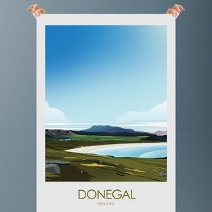 Donegal Print | Donegal Poster | Donegal Ireland | Dunfanaghy | Muckish | Portsalon | Murder Hole Beach Travel Print by Studio Inception