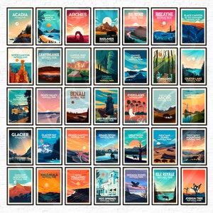 Money Saving Print Set Any 4 Prints of your Choice, Choose Your Size, Travel Poster, Travel Print, Art Prints, Art Gifts, National Parks image 9