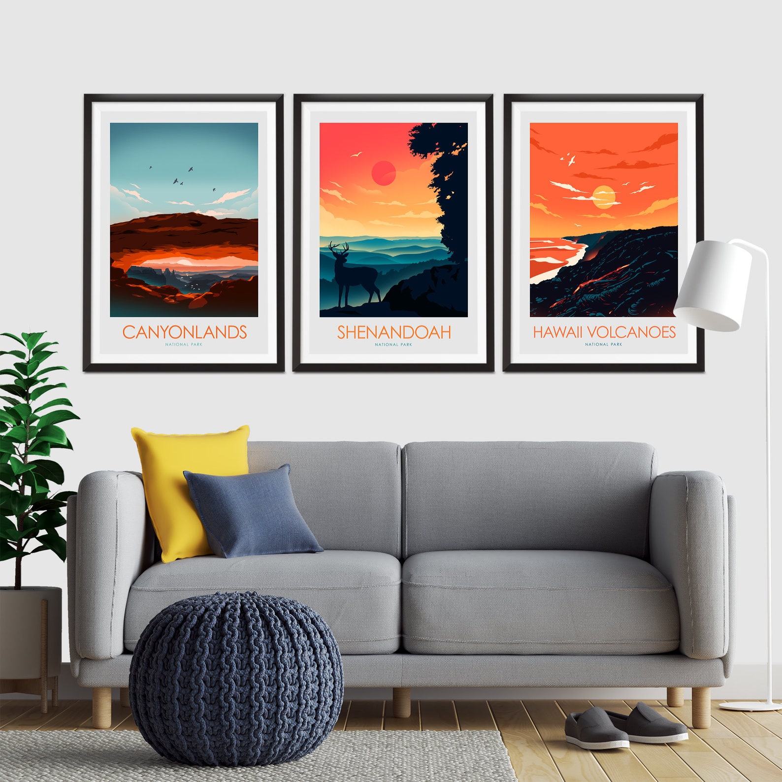 Hawaii Volcanoes National Park Poster Wall Art Hawaii Gift Etsy