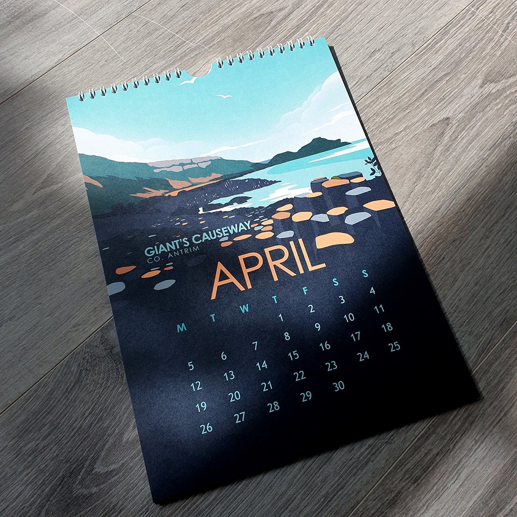 2021 Calendar featuring 12 stunning scenes in Ireland Wall Etsy