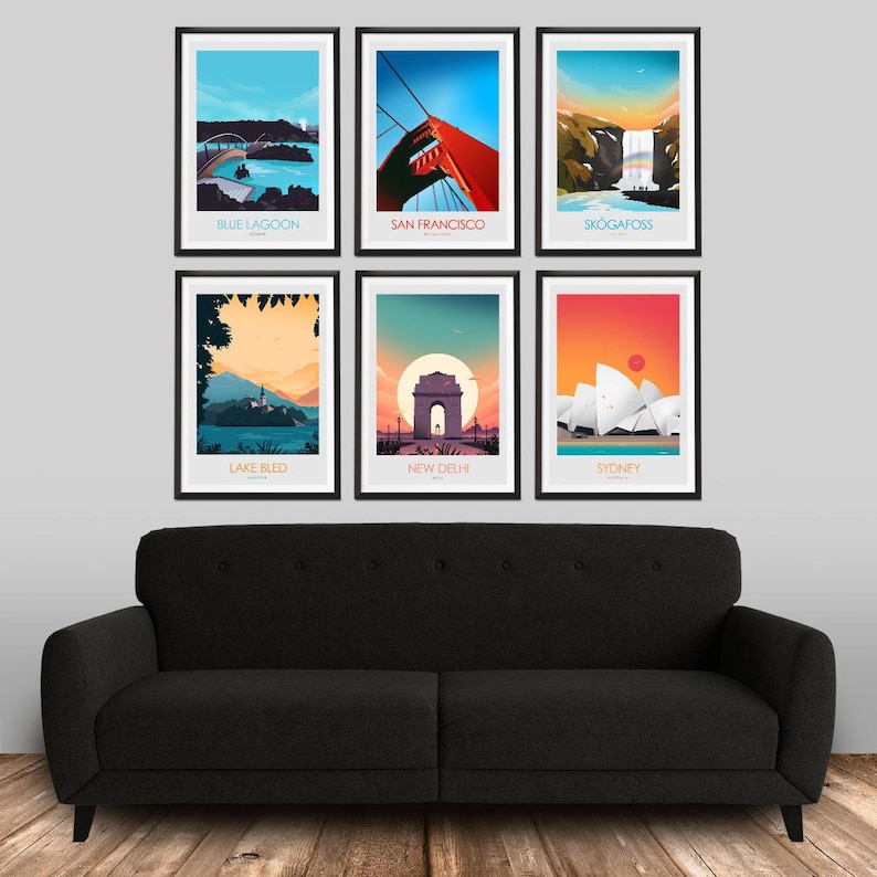 Slovenia Travel Poster Print, Lake Bled, Traditional Style Home Decor, Souvenir, Art Print, Gift, Travel Poster Wall Art image 7