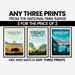 National Park Art | Set of 3 Prints | National Park Print | Yosemite Print | Grand Canyon Print | Rocky Mountain 