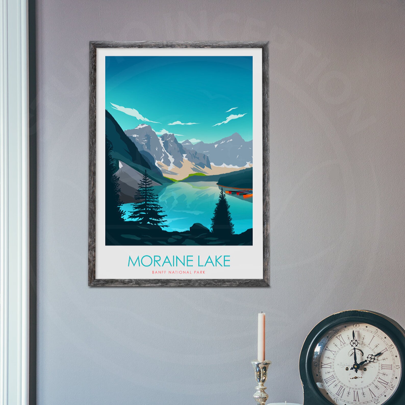 Banff Poster Minimalist Poster Decor Home Decor Wall Art Etsy