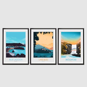 Slovenia Travel Poster Print, Lake Bled, Traditional Style Home Decor, Souvenir, Art Print, Gift, Travel Poster Wall Art image 8